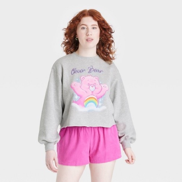 Care Bears Cheer Bear Cropped Sweatshirt - Picture 1 of 5